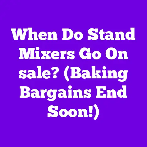 When Do Stand Mixers Go On sale? (Baking Bargains End Soon!)