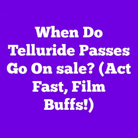 When Do Telluride Passes Go On sale? (Act Fast, Film Buffs!)
