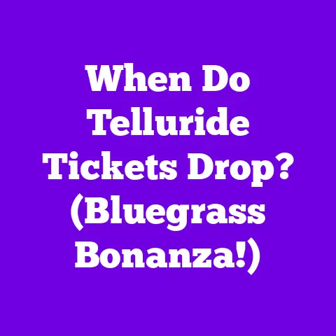 When Do Telluride Tickets Drop? (Bluegrass Bonanza!)