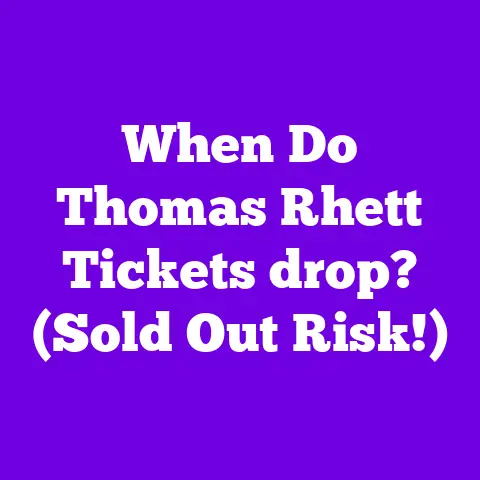 When Do Thomas Rhett Tickets drop? (Sold Out Risk!)