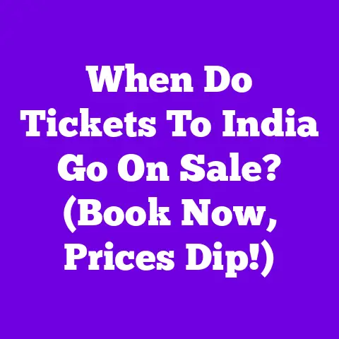 When Do Tickets To India Go On Sale? (Book Now, Prices Dip!)