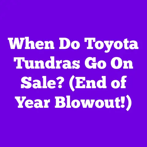 When Do Toyota Tundras Go On Sale? (End of Year Blowout!)