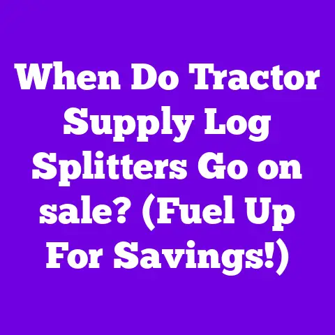 When Do Tractor Supply Log Splitters Go on sale? (Fuel Up For Savings!)