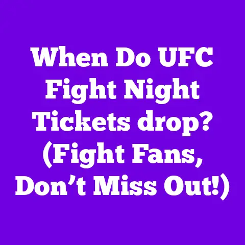 When Do UFC Fight Night Tickets drop? (Fight Fans, Don’t Miss Out!)