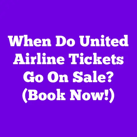 When Do United Airline Tickets Go On Sale? (Book Now!)