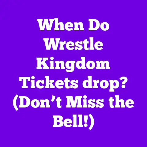 When Do Wrestle Kingdom Tickets drop? (Don’t Miss the Bell!)