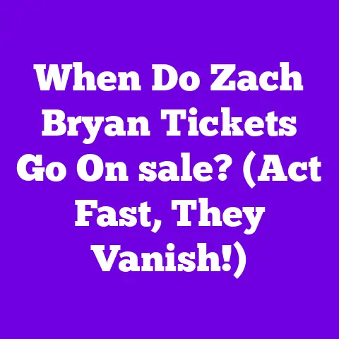When Do Zach Bryan Tickets Go On sale? (Act Fast, They Vanish!)