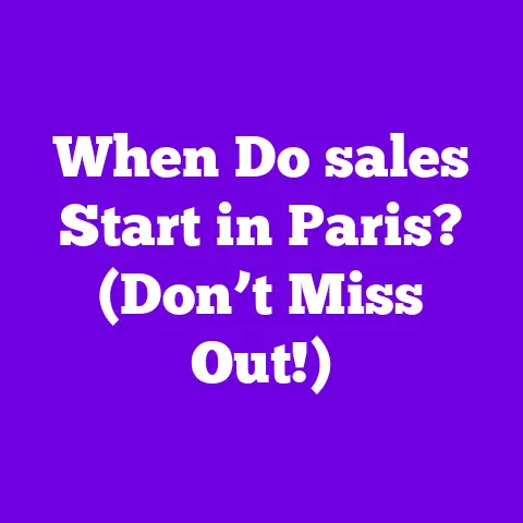When Do sales Start in Paris? (Don’t Miss Out!)