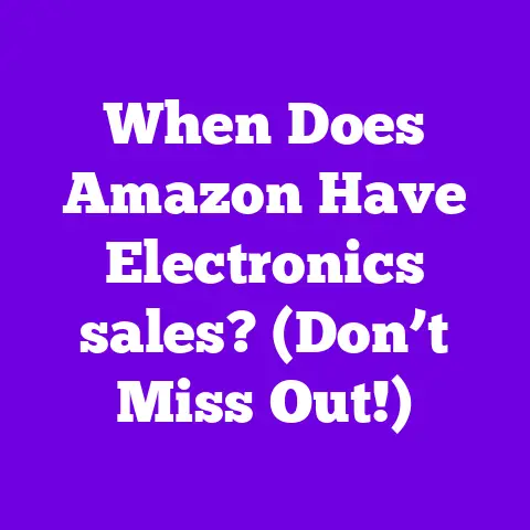 When Does Amazon Have Electronics sales? (Don’t Miss Out!)