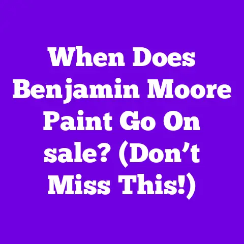 When Does Benjamin Moore Paint Go On sale? (Don’t Miss This!)