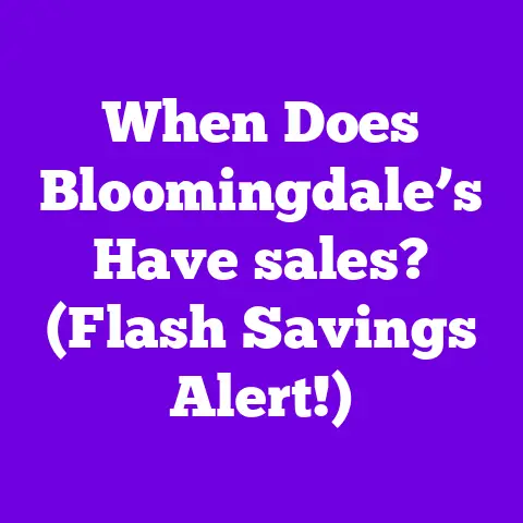 When Does Bloomingdale’s Have sales? (Flash Savings Alert!)