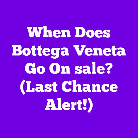 When Does Bottega Veneta Go On sale? (Last Chance Alert!)