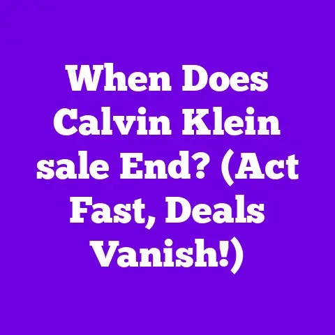 When Does Calvin Klein sale End? (Act Fast, Deals Vanish!)