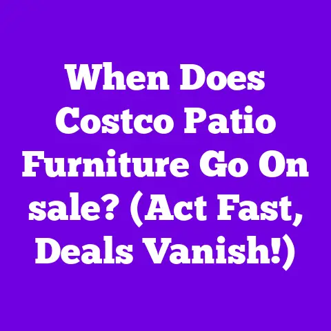 When Does Costco Patio Furniture Go On sale? (Act Fast, Deals Vanish!)