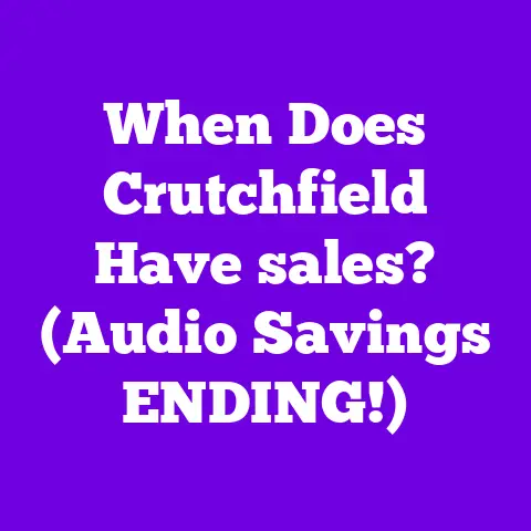 When Does Crutchfield Have sales? (Audio Savings ENDING!)