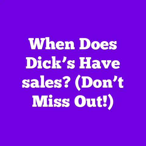 When Does Dick’s Have sales? (Don’t Miss Out!)