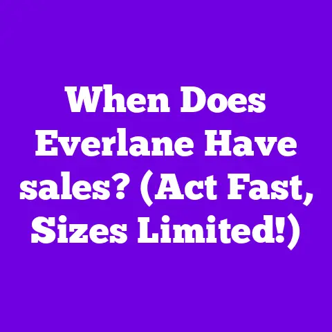 When Does Everlane Have sales? (Act Fast, Sizes Limited!)