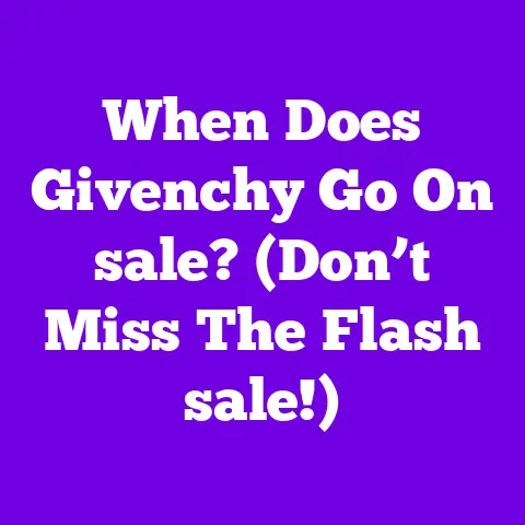 When Does Givenchy Go On sale? (Don’t Miss The Flash sale!)