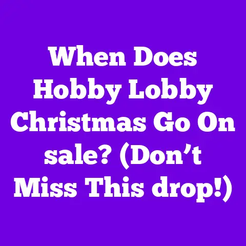 When Does Hobby Lobby Christmas Go On sale? (Don’t Miss This drop!)