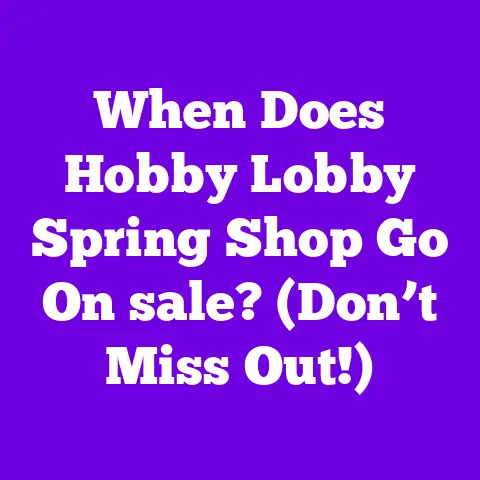 When Does Hobby Lobby Spring Shop Go On sale? (Don’t Miss Out!)