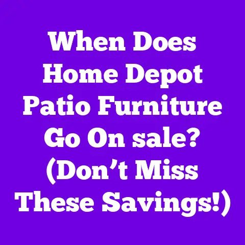 When Does Home Depot Patio Furniture Go On sale? (Don’t Miss These Savings!)