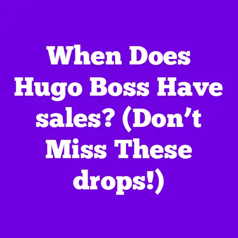 When Does Hugo Boss Have sales? (Don’t Miss These drops!)
