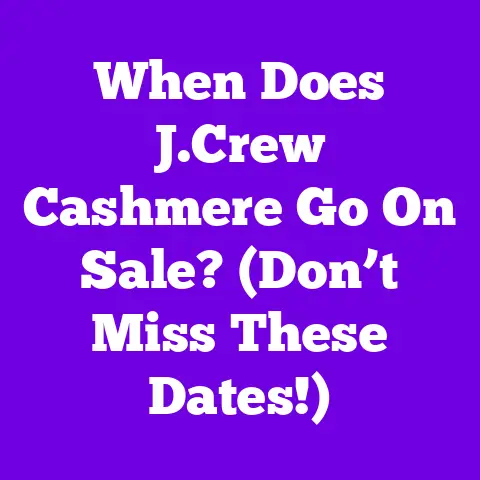 When Does J.Crew Cashmere Go On Sale? (Don’t Miss These Dates!)