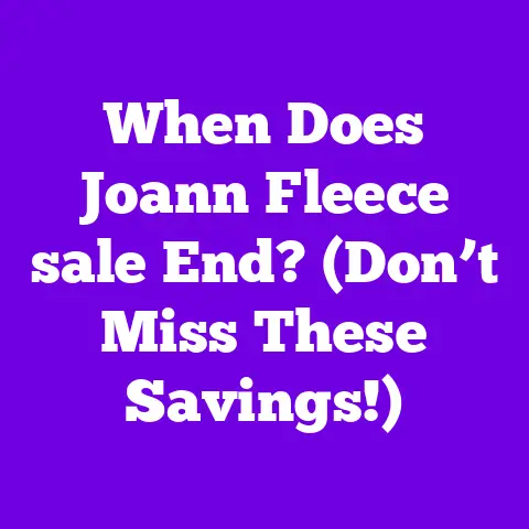When Does Joann Fleece sale End? (Don’t Miss These Savings!)