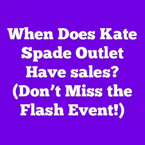 When Does Kate Spade Outlet Have sales? (Don’t Miss the Flash Event!)