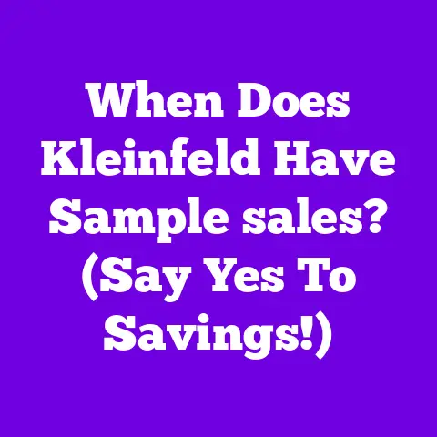 When Does Kleinfeld Have Sample sales? (Say Yes To Savings!)