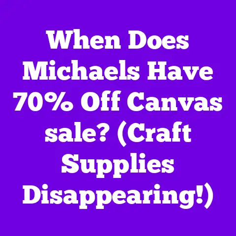 When Does Michaels Have 70% Off Canvas sale? (Craft Supplies Disappearing!)