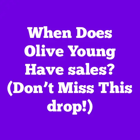 When Does Olive Young Have sales? (Don’t Miss This drop!)