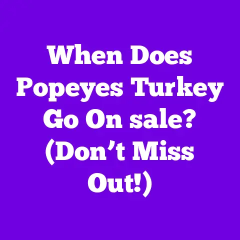 When Does Popeyes Turkey Go On sale? (Don’t Miss Out!)