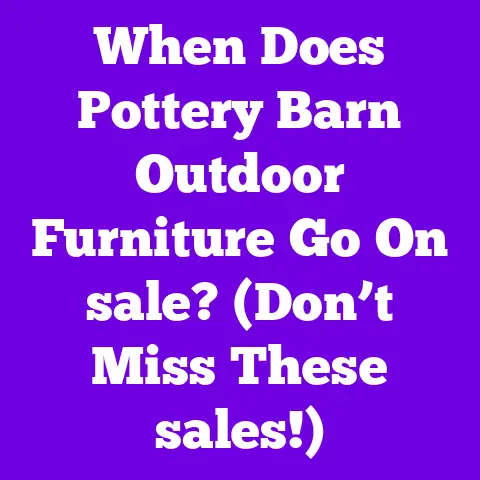 When Does Pottery Barn Outdoor Furniture Go On sale? (Don’t Miss These sales!)