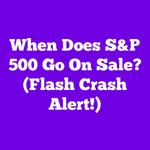 When Does S&P 500 Go On Sale? (Flash Crash Alert!)