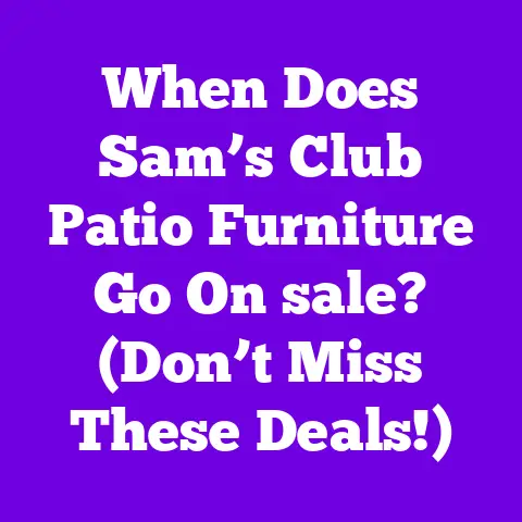When Does Sam’s Club Patio Furniture Go On sale? (Don’t Miss These Deals!)