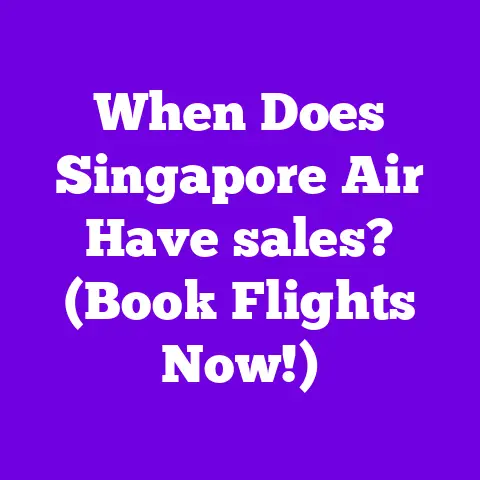 When Does Singapore Air Have sales? (Book Flights Now!)
