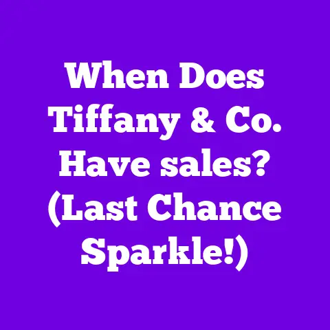 When Does Tiffany & Co. Have sales? (Last Chance Sparkle!)
