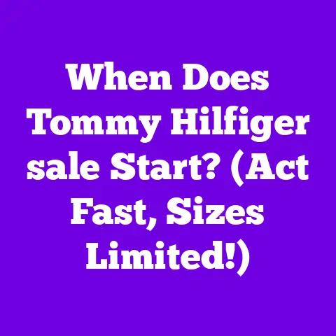 When Does Tommy Hilfiger sale Start? (Act Fast, Sizes Limited!)