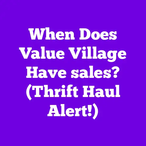 When Does Value Village Have sales? (Thrift Haul Alert!)