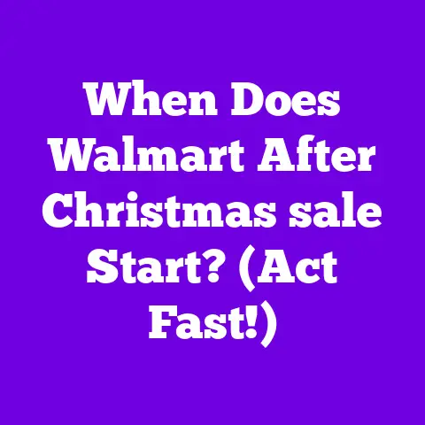 When Does Walmart After Christmas sale Start? (Act Fast!)