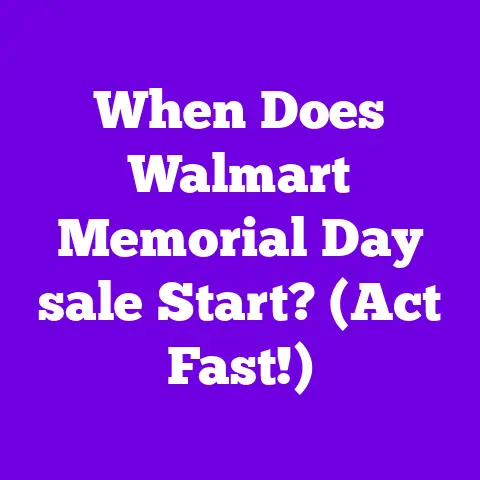 When Does Walmart Memorial Day sale Start? (Act Fast!)