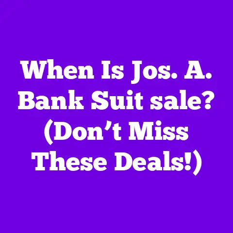 When Is Jos. A. Bank Suit sale? (Don’t Miss These Deals!)