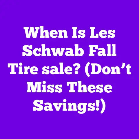 When Is Les Schwab Fall Tire sale? (Don’t Miss These Savings!)