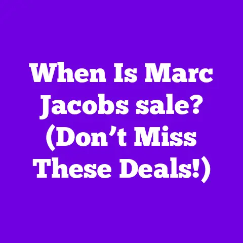 When Is Marc Jacobs sale? (Don’t Miss These Deals!)