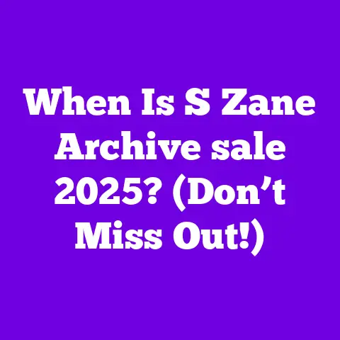 When Is S Zane Archive sale 2025? (Don’t Miss Out!)
