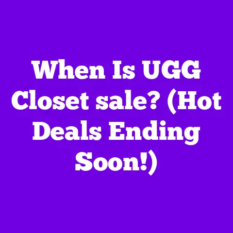 When Is UGG Closet sale? (Hot Deals Ending Soon!)