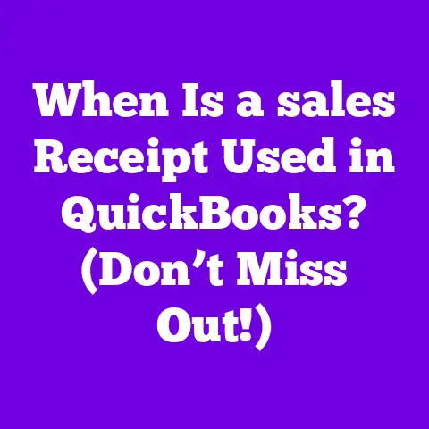 When Is a sales Receipt Used in QuickBooks? (Don’t Miss Out!)