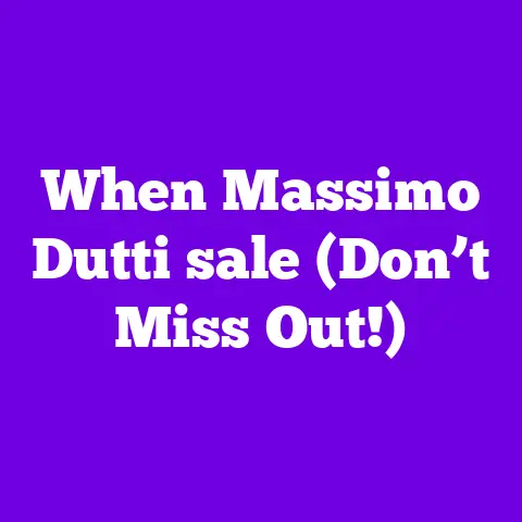When Massimo Dutti sale (Don’t Miss Out!)