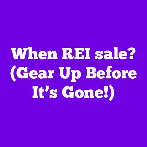 When REI sale? (Gear Up Before It’s Gone!)